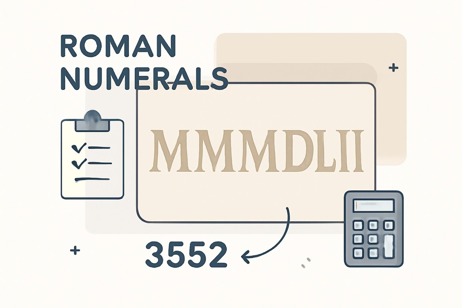 Roman Numerals: 3552
