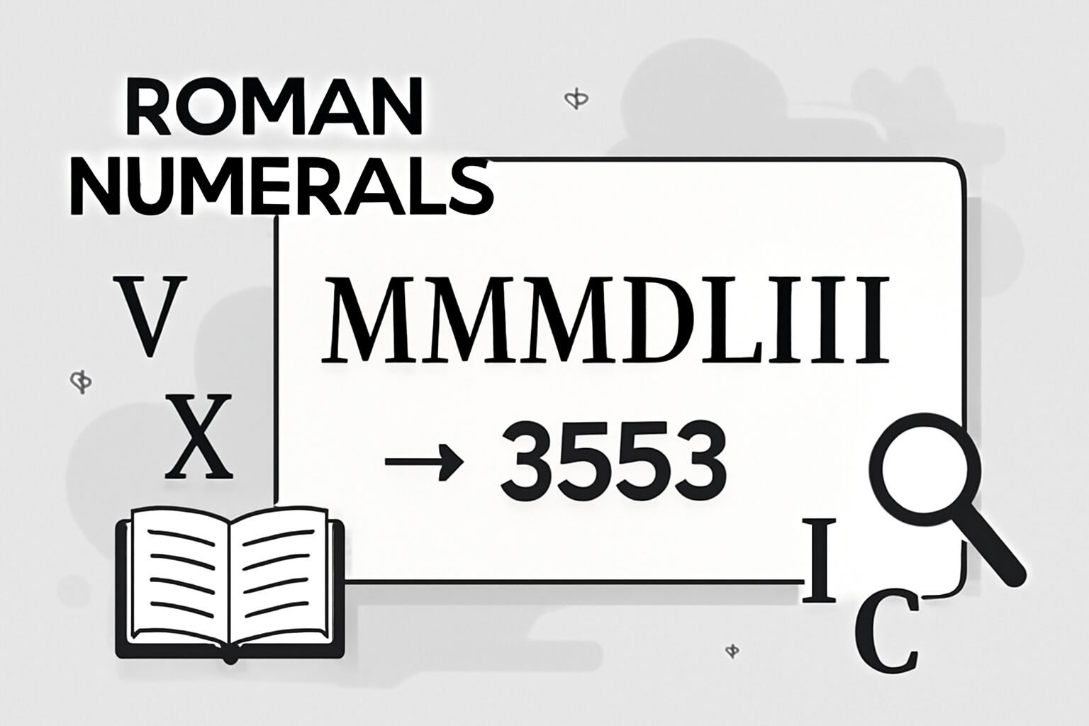 Roman Numerals: 3553