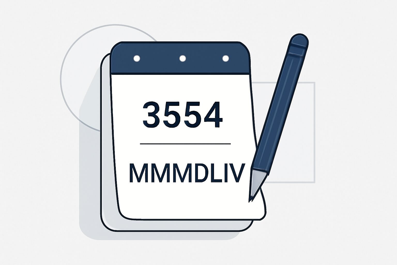 Roman Numerals: 3554