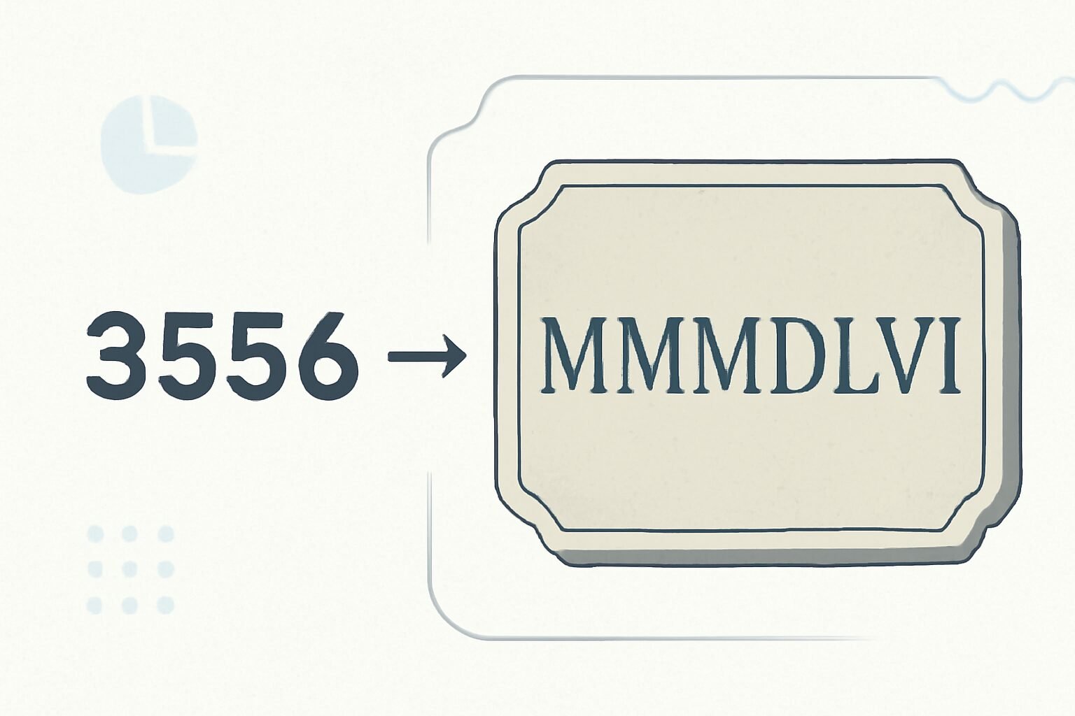 Roman Numerals: 3556