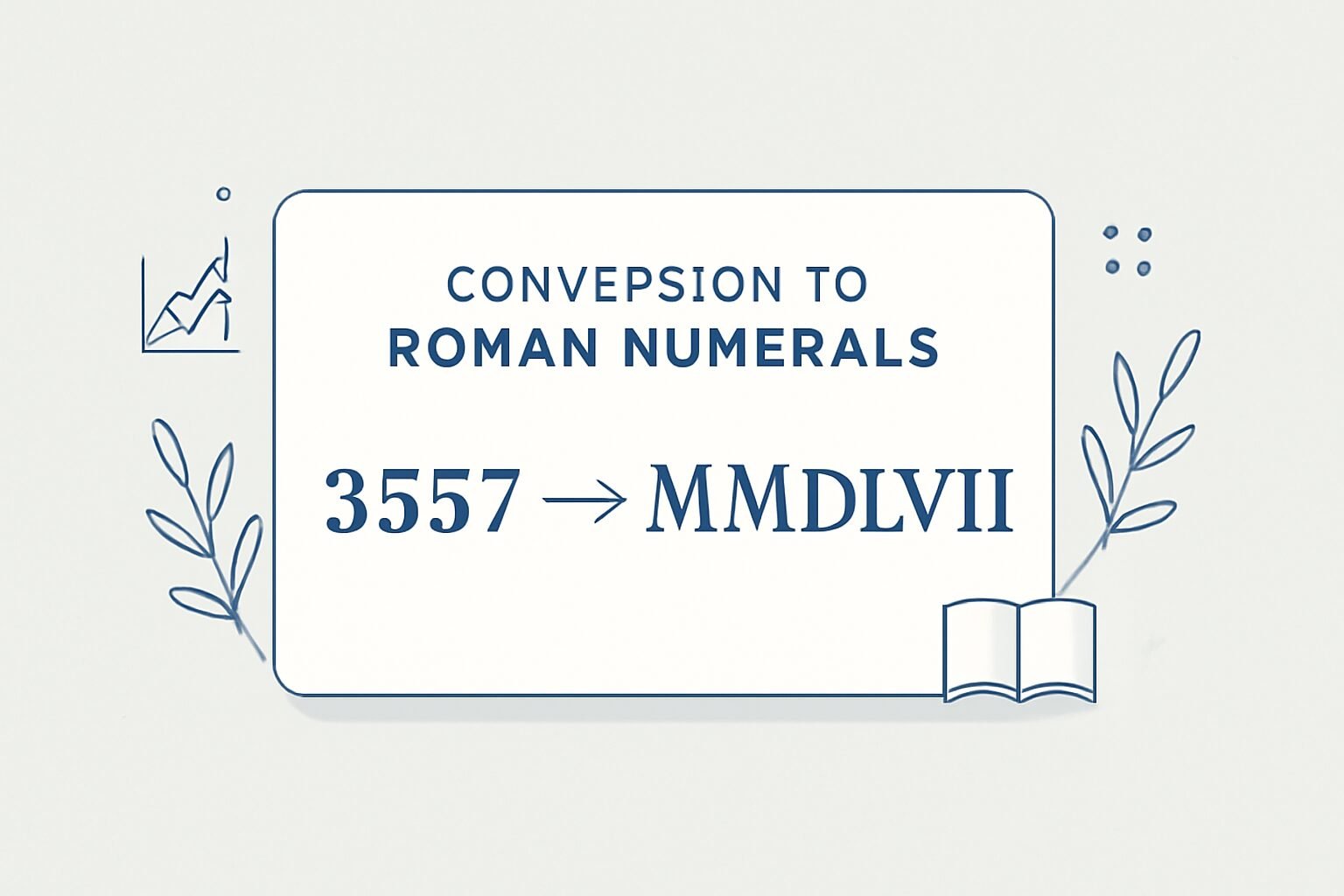 Roman Numerals: 3557