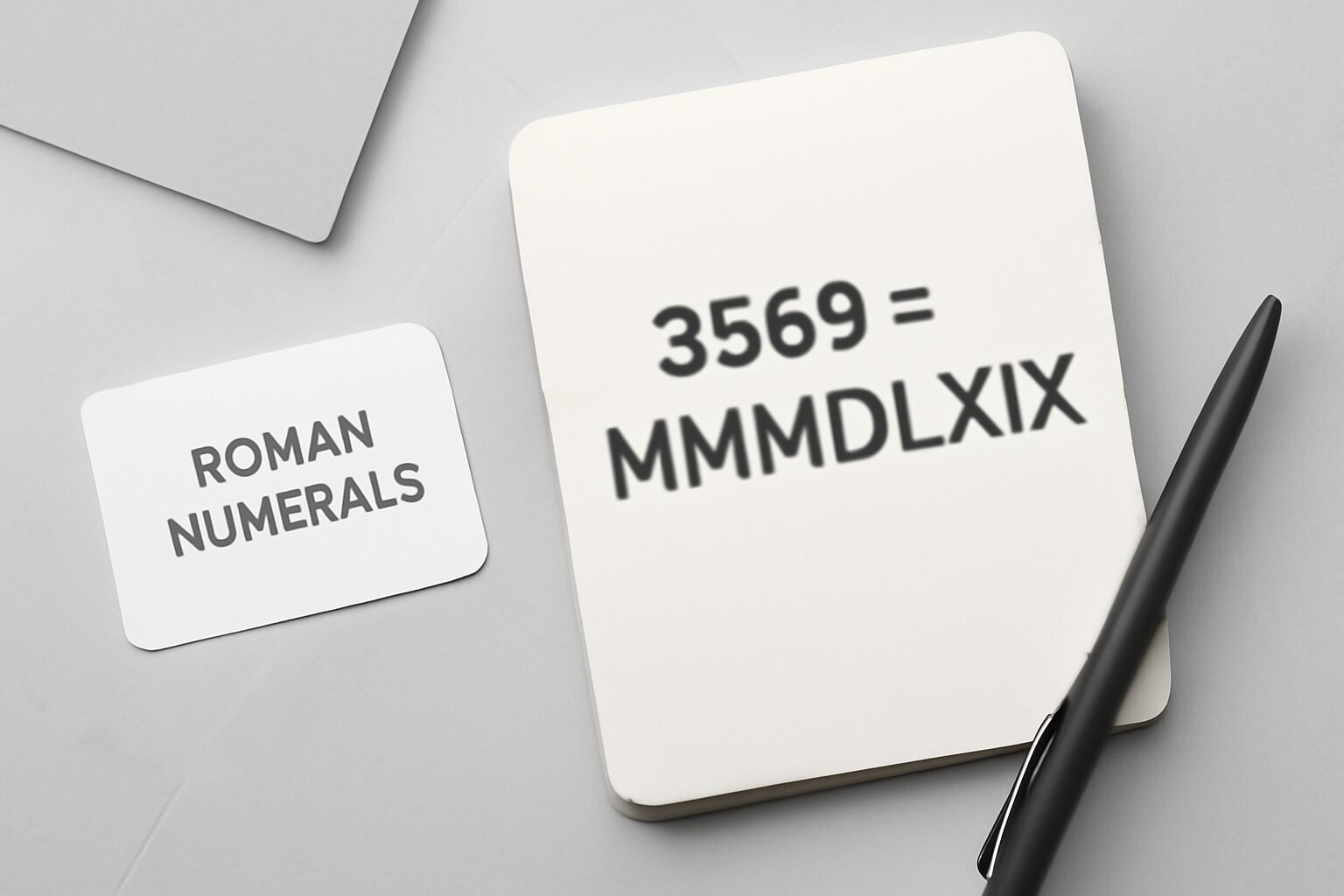 Roman Numerals: 3569
