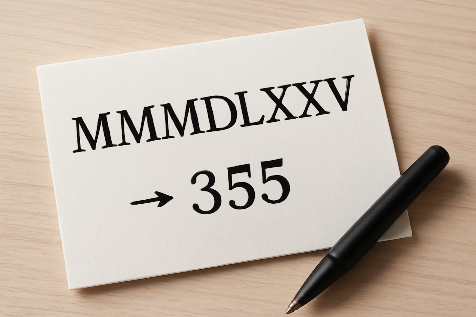 Roman Numerals: 3575