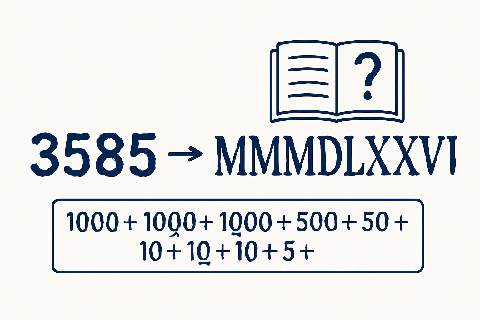 Roman Numerals: 3585