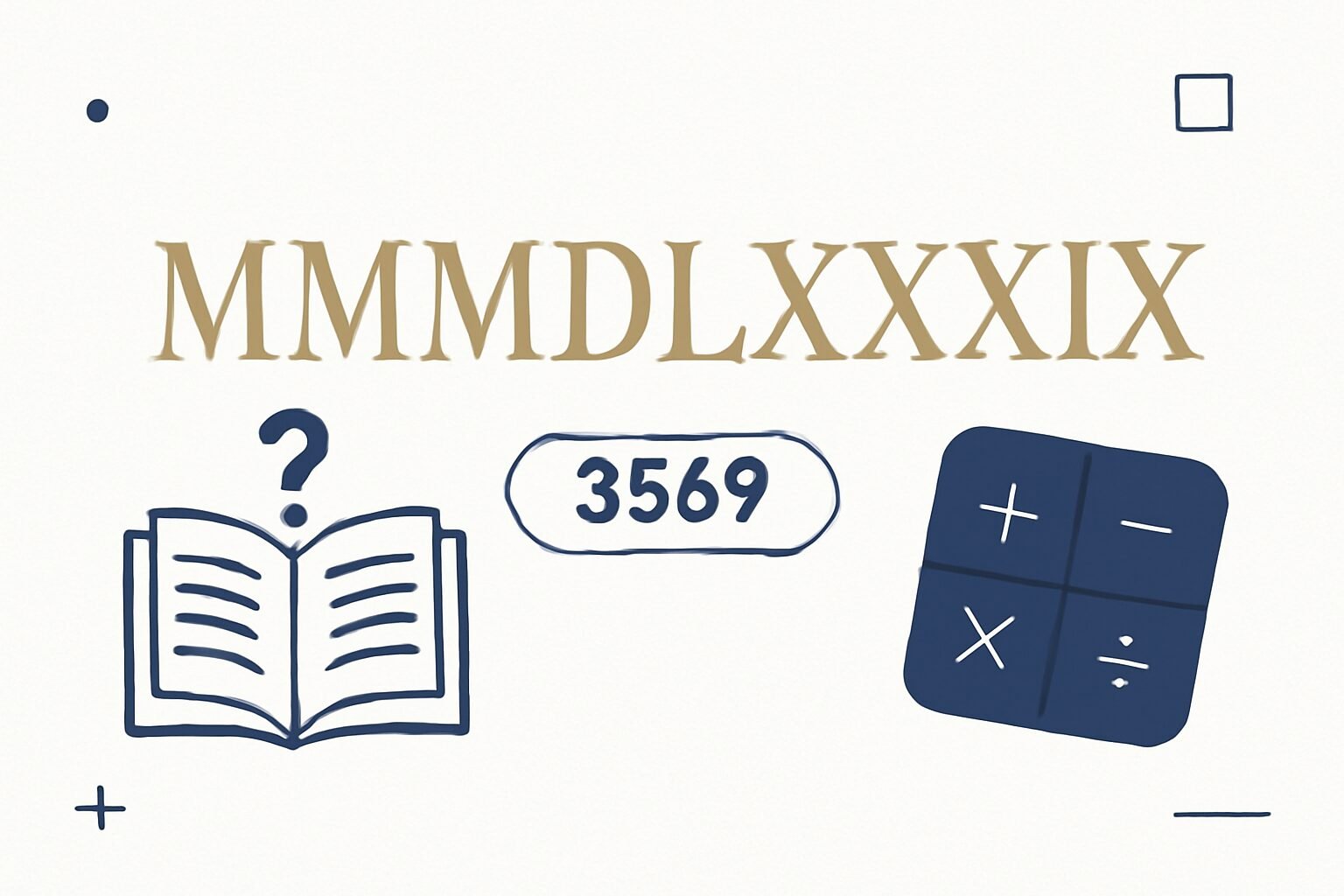 Roman Numerals: 3589