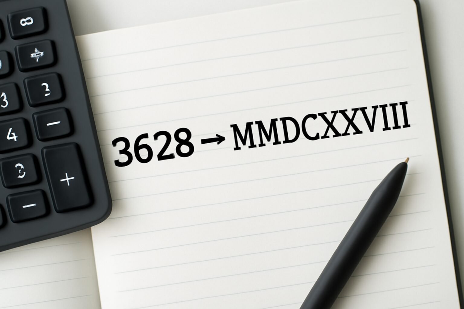 Roman Numerals: 3628