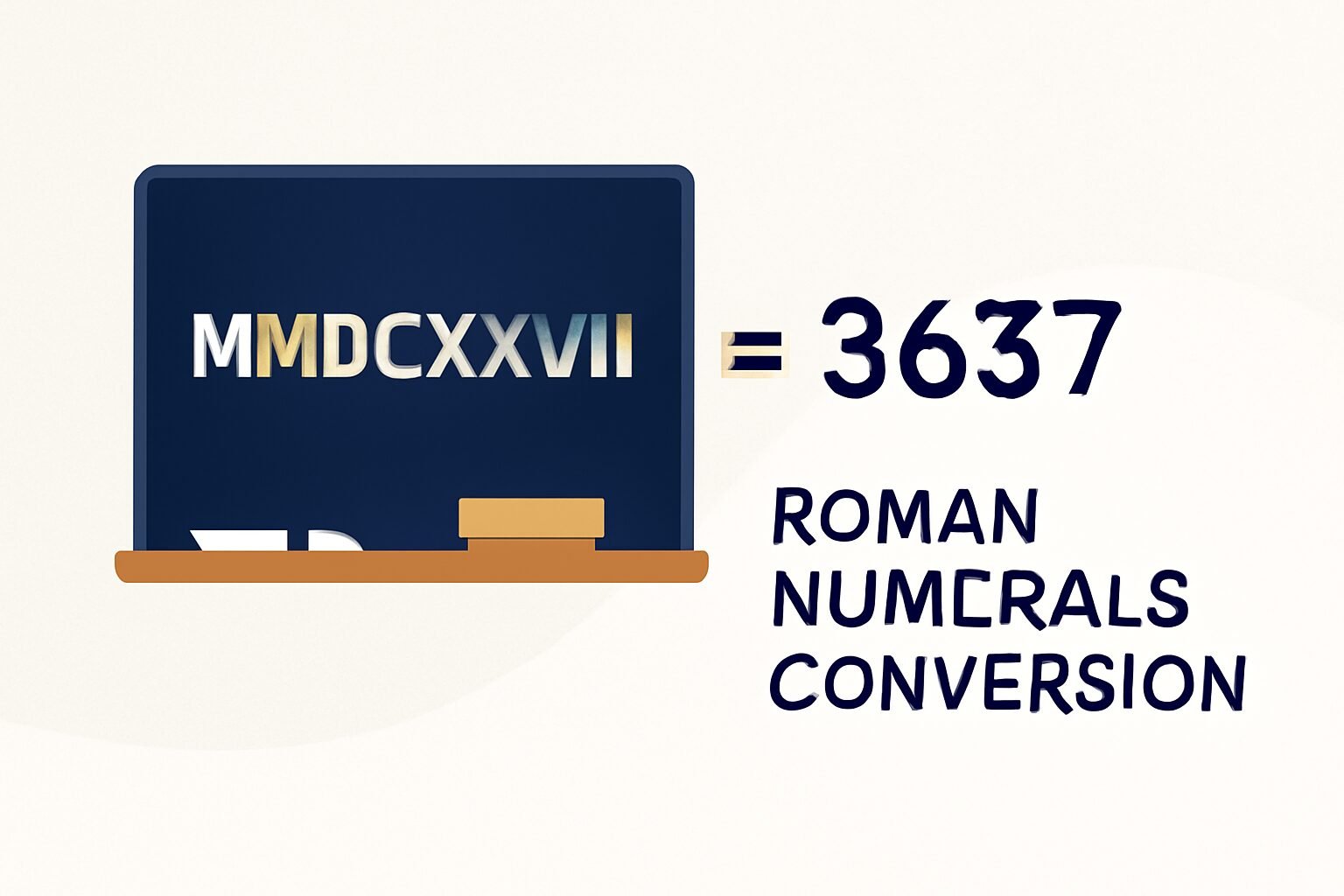 Roman Numerals: 3637
