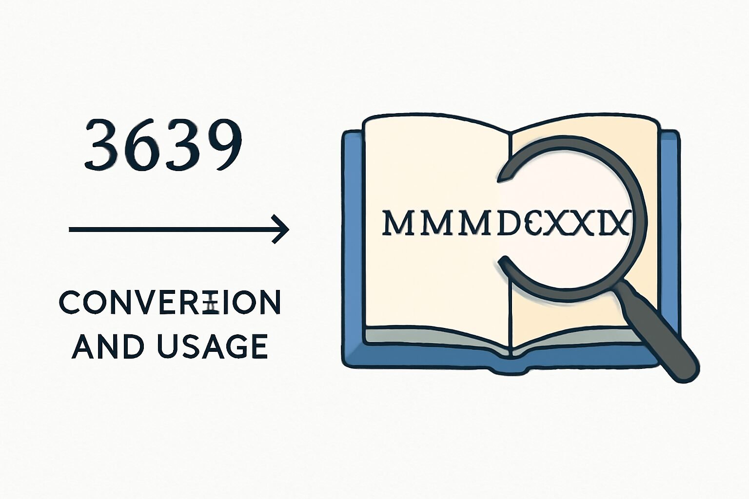 Roman Numerals: 3639