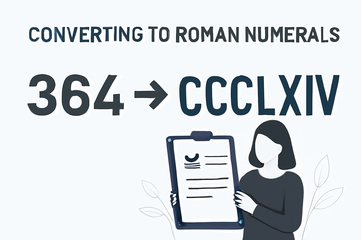 Roman Numerals: 364