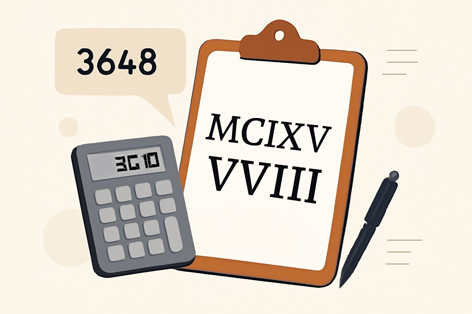 Roman Numerals: 3648