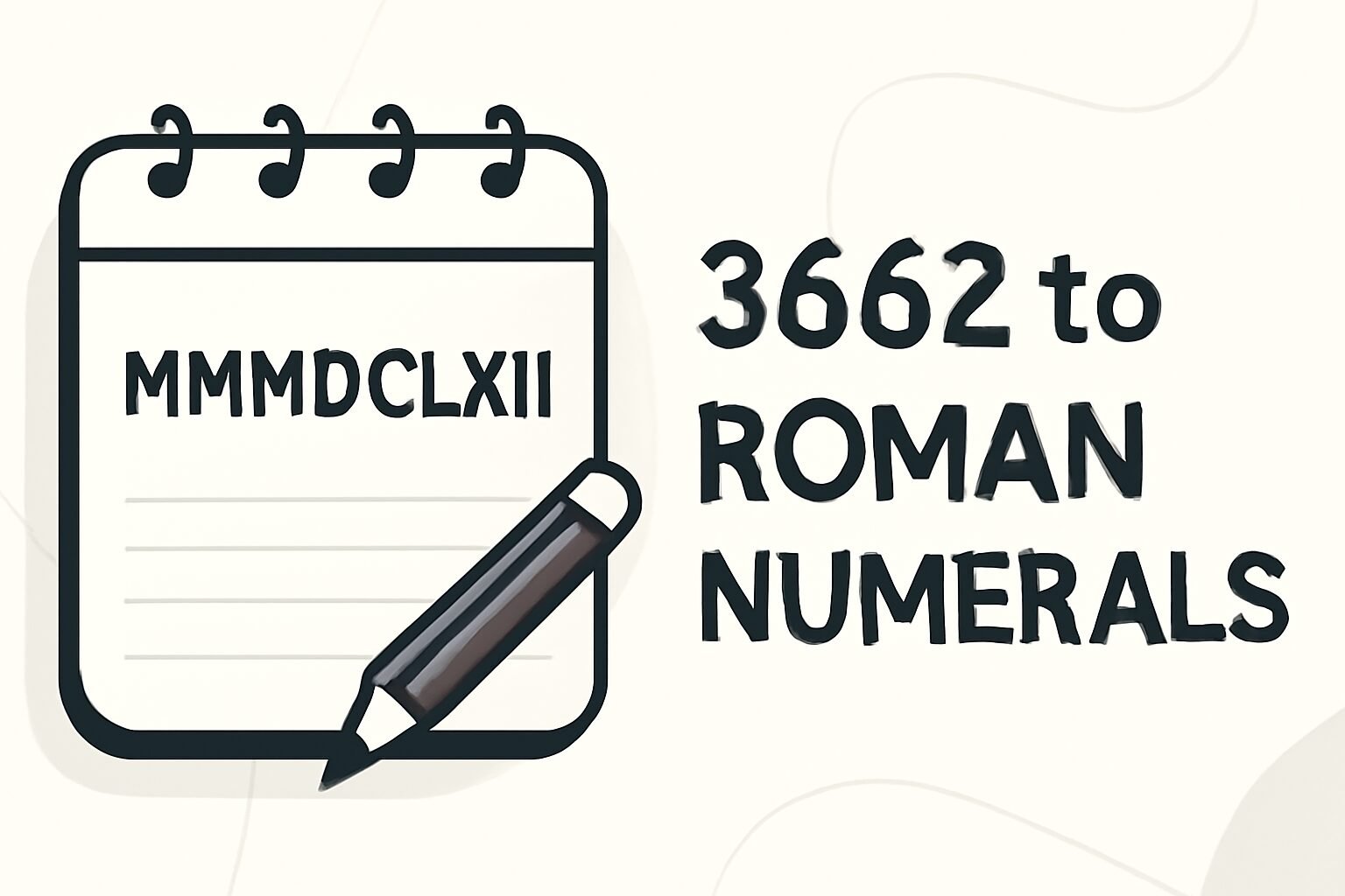 Roman Numerals: 3662