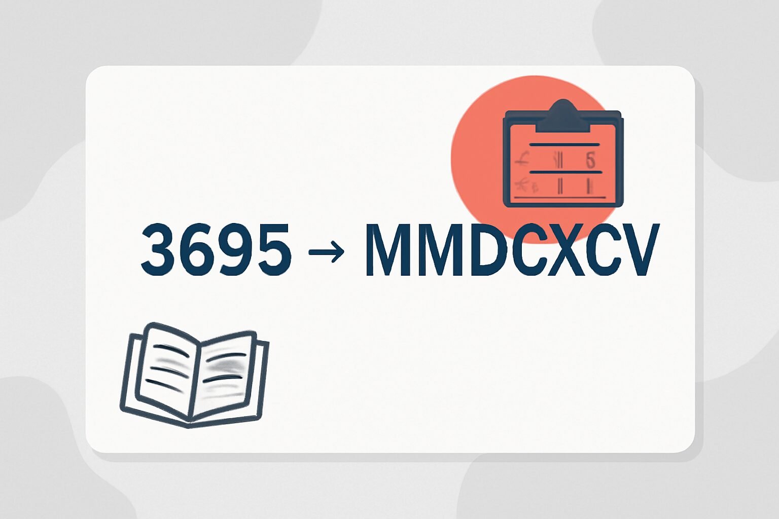Roman Numerals: 3695