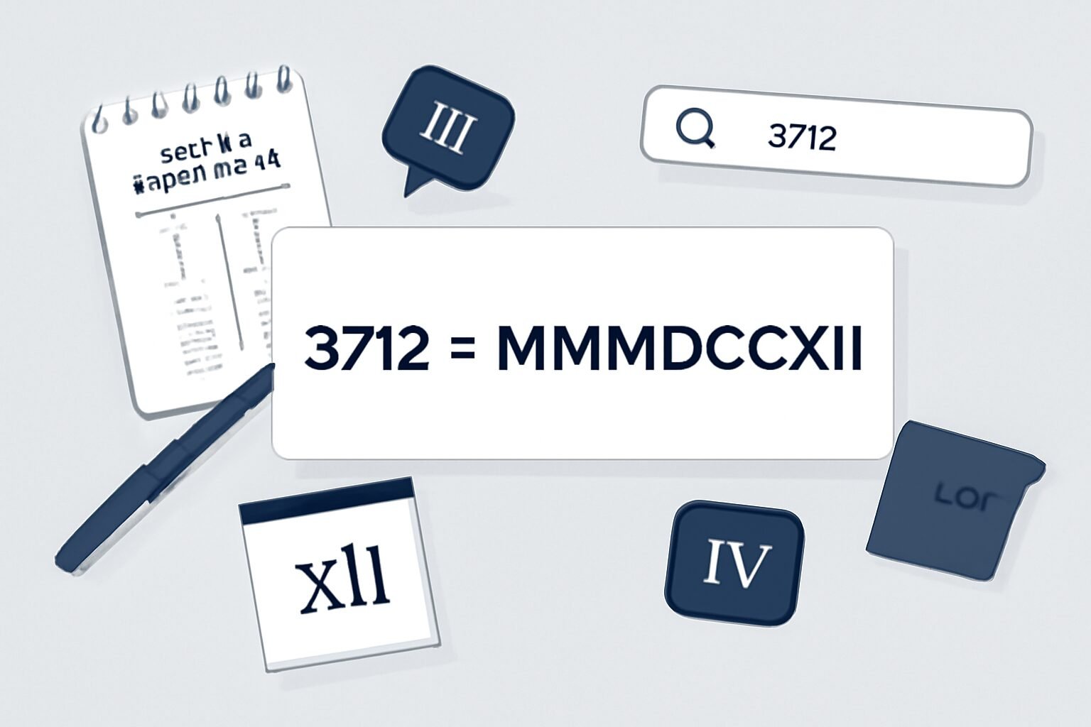 Roman Numerals: 3712