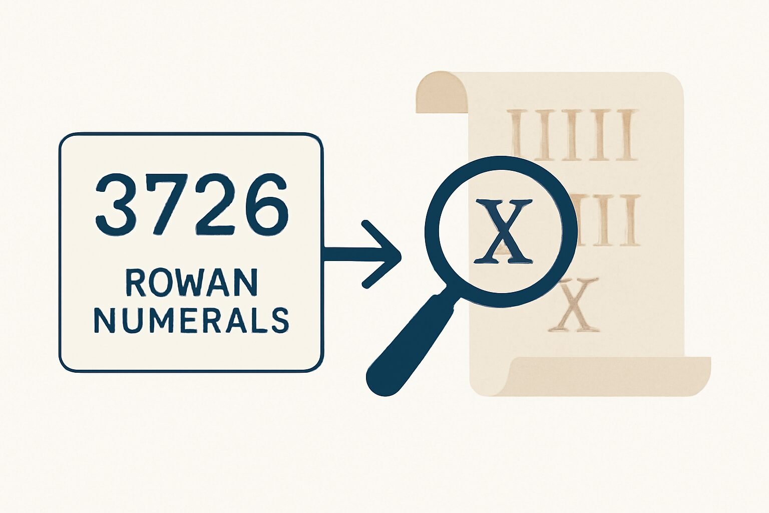 Roman Numerals: 3726