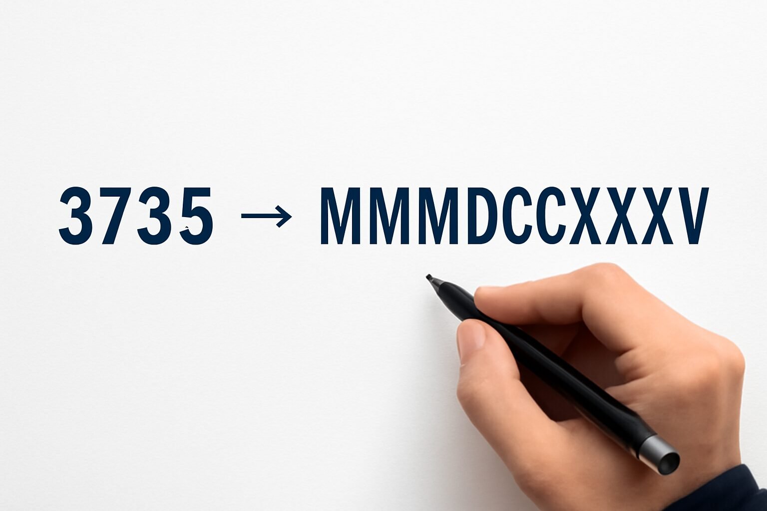 Roman Numerals: 3735