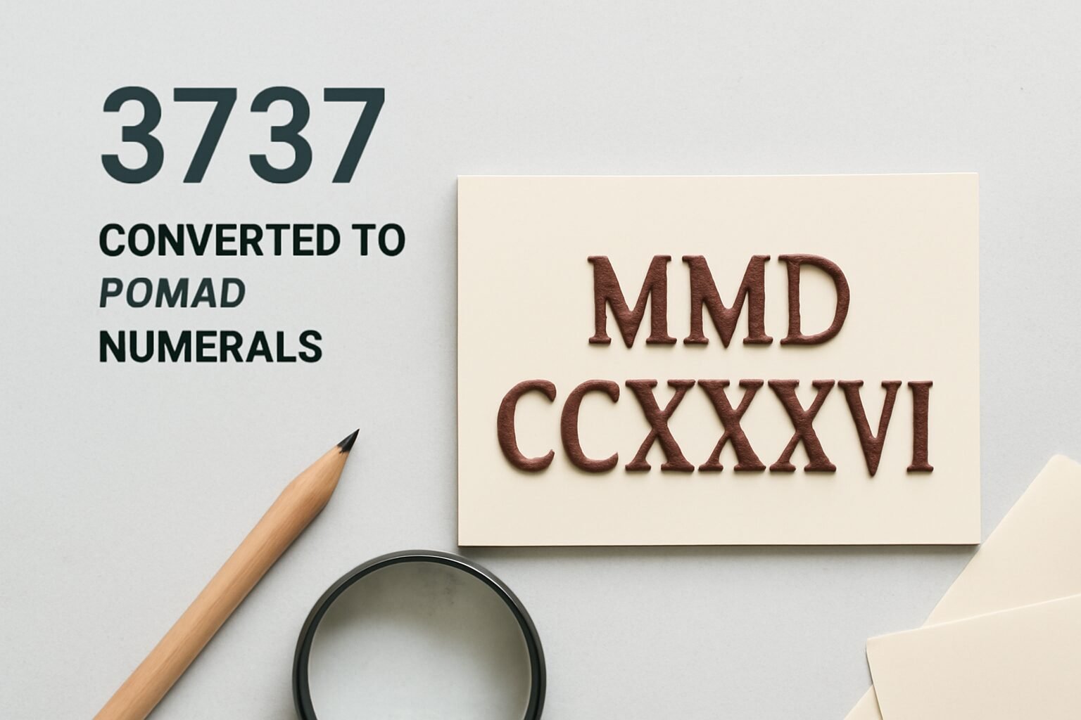 Roman Numerals: 3737