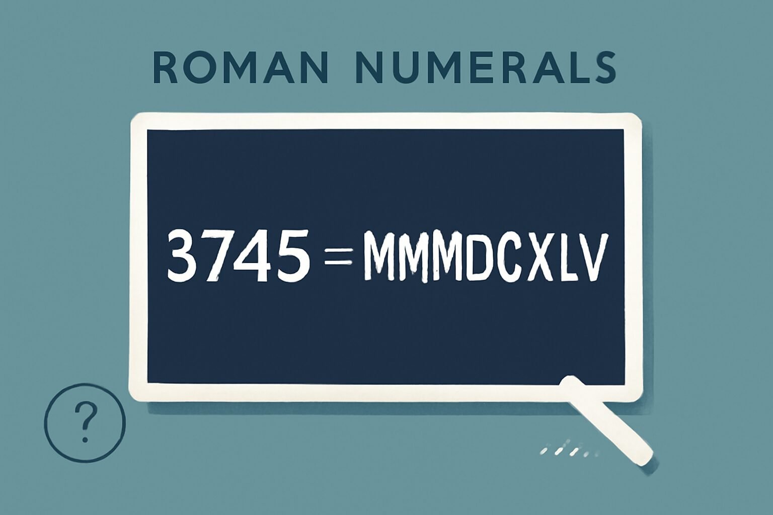 Roman Numerals: 3745