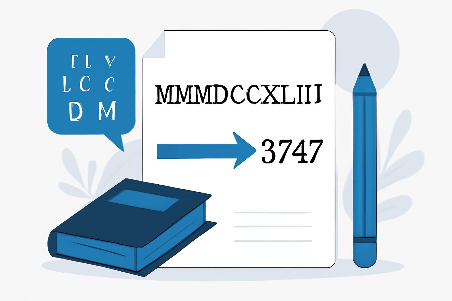 Roman Numerals: 3747