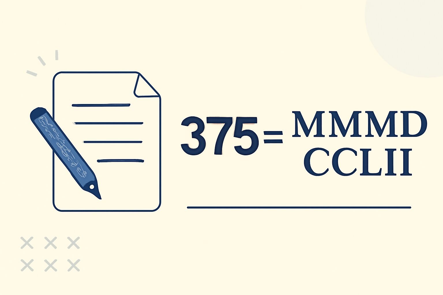 Roman Numerals: 3752