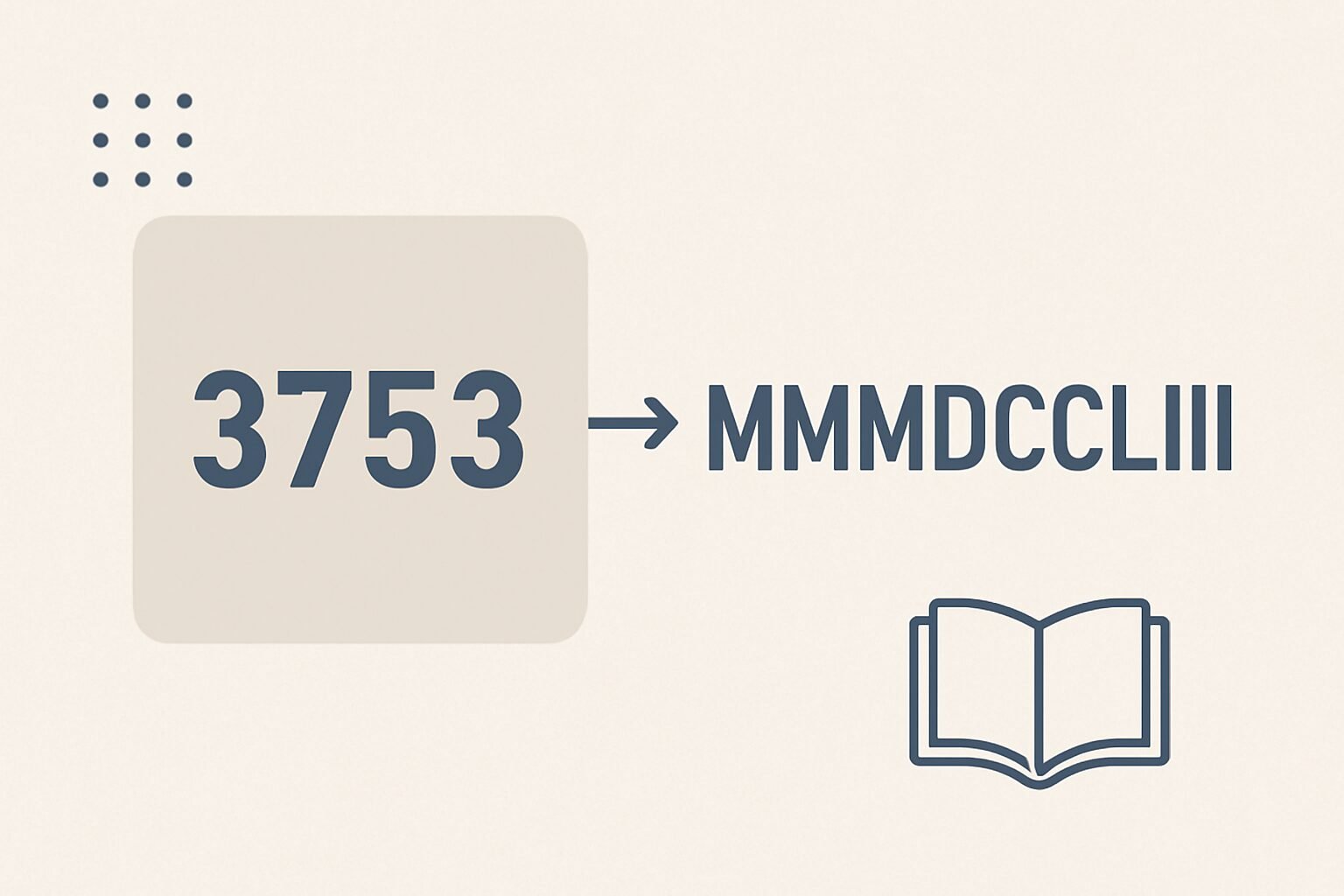 Roman Numerals: 3753