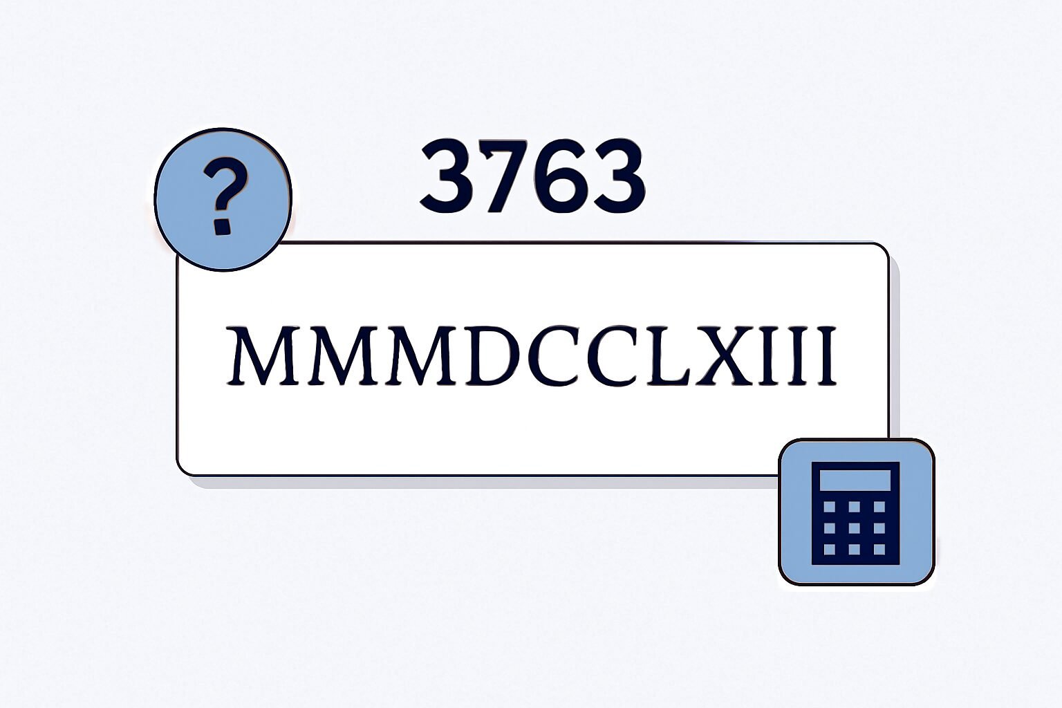 Roman Numerals: 3763