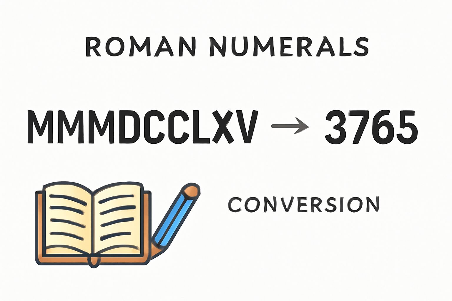 Roman Numerals: 3765