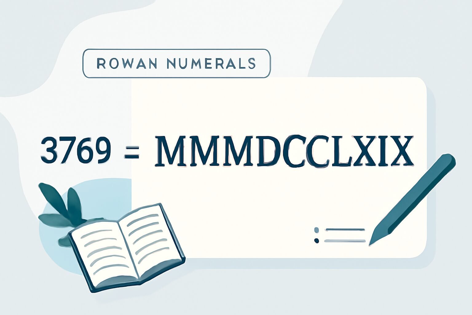 Roman Numerals: 3769