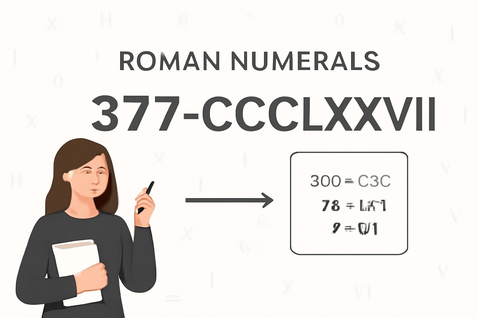 Roman Numerals: 377