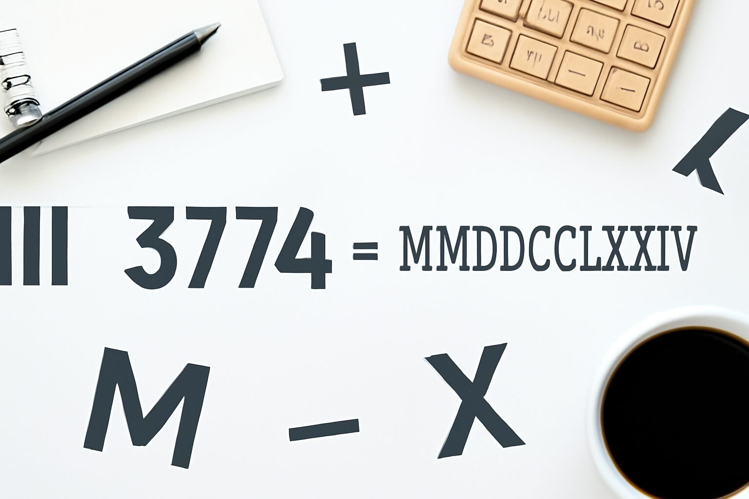Roman Numerals: 3774