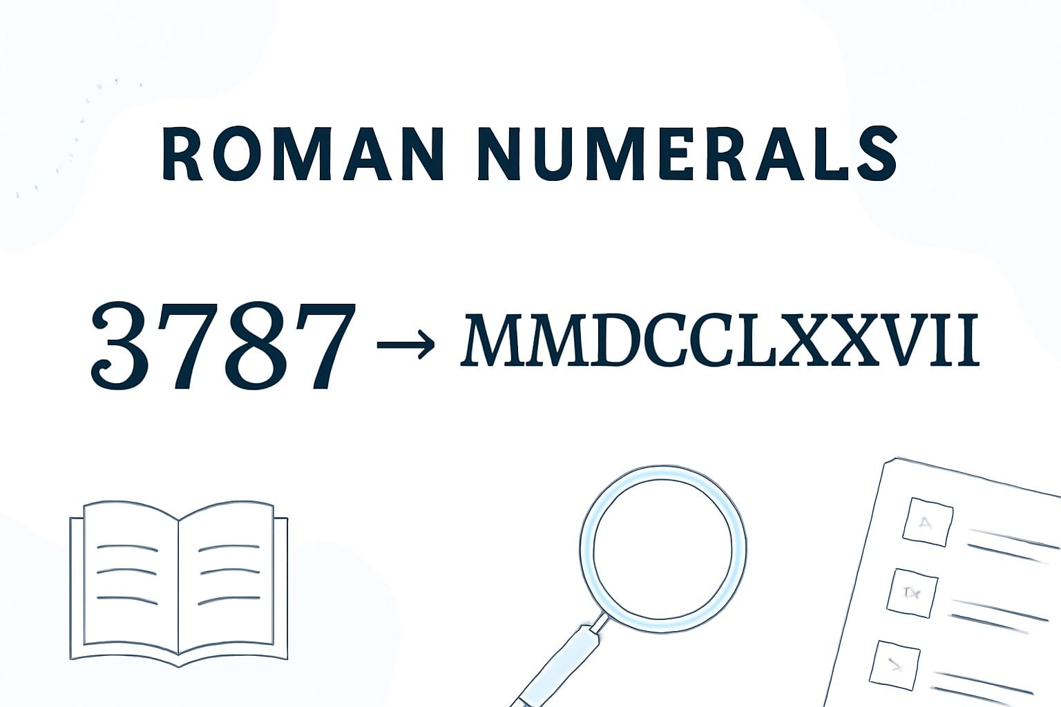 Roman Numerals: 3787
