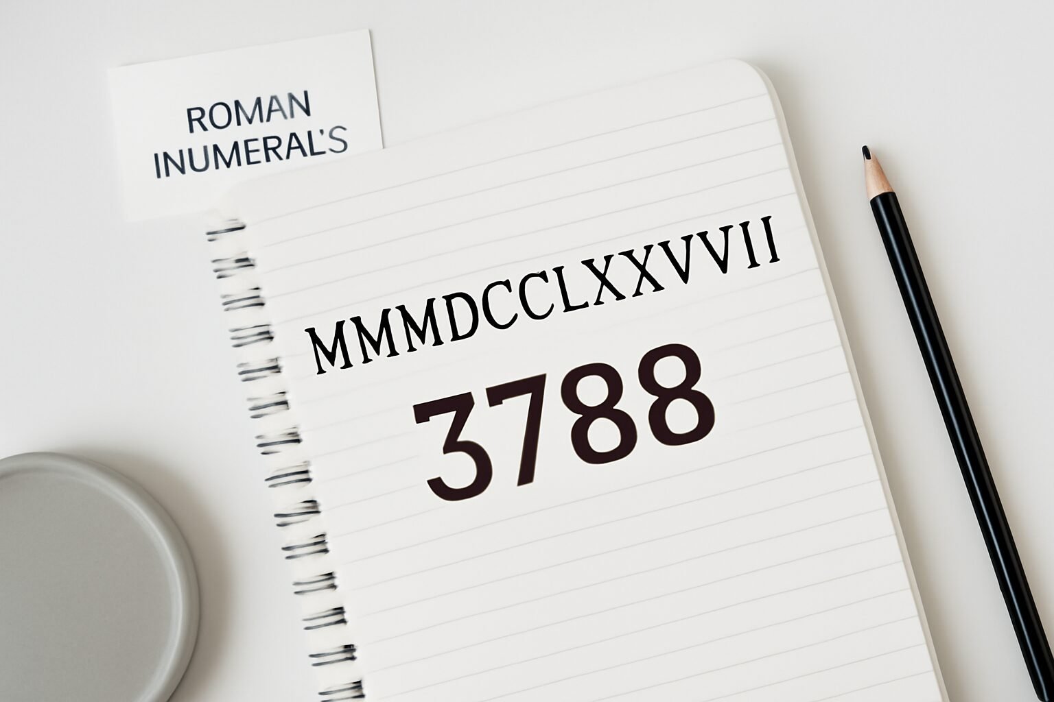 Roman Numerals: 3788