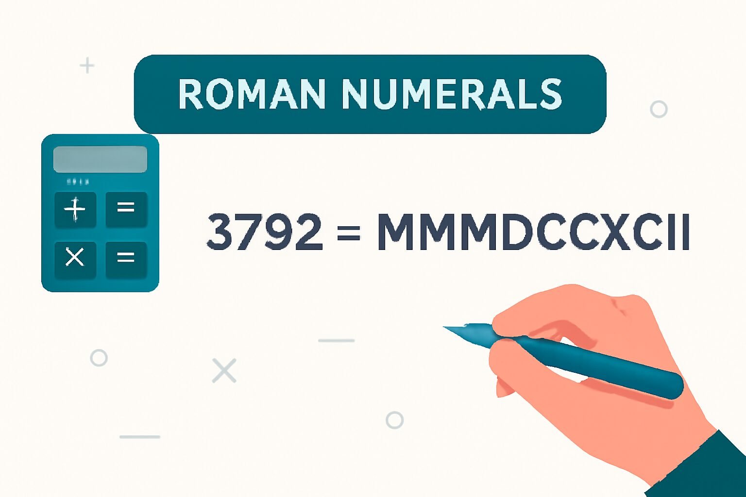 Roman Numerals: 3792