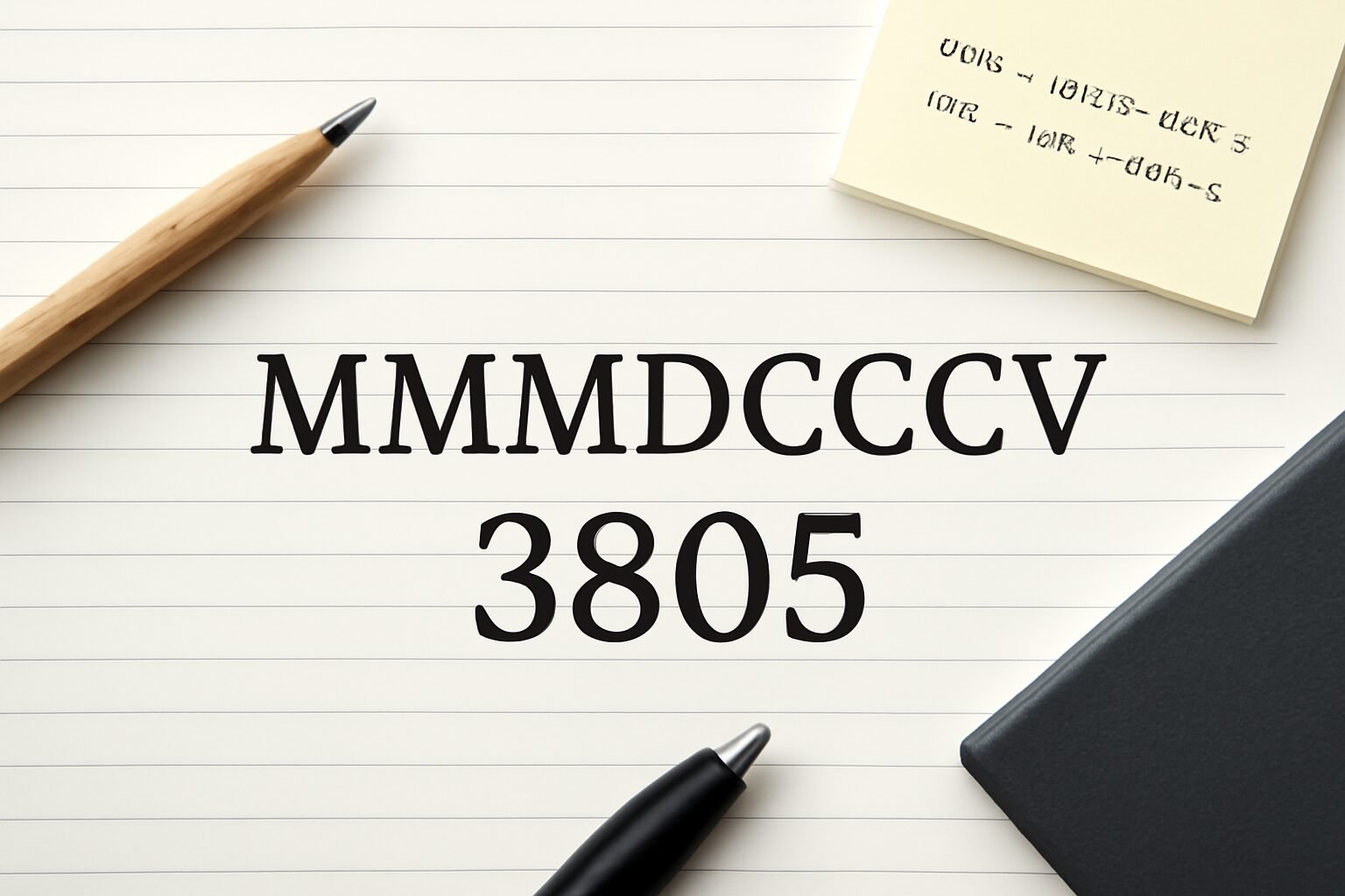Roman Numerals: 3805