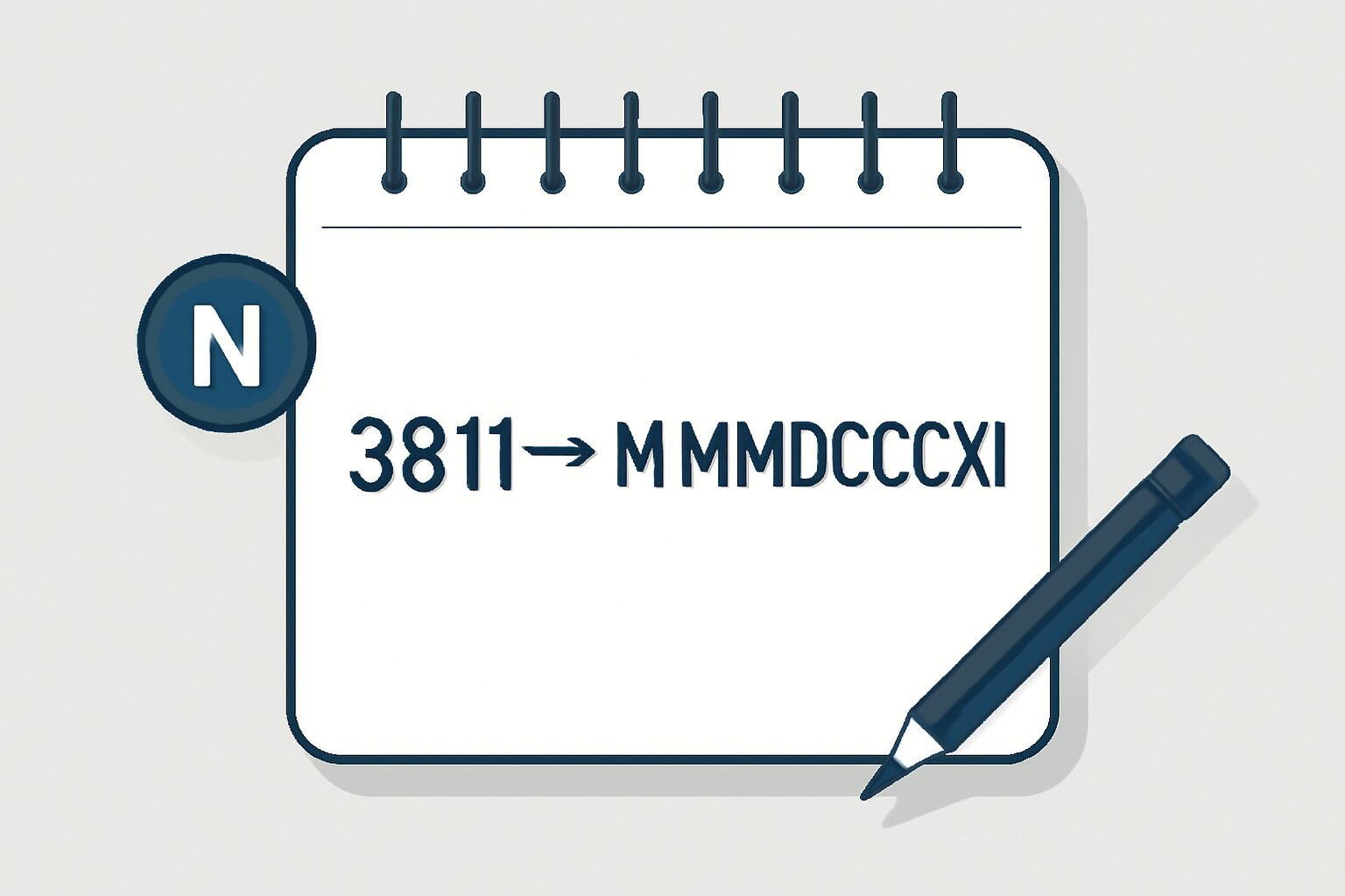 Roman Numerals: 3811
