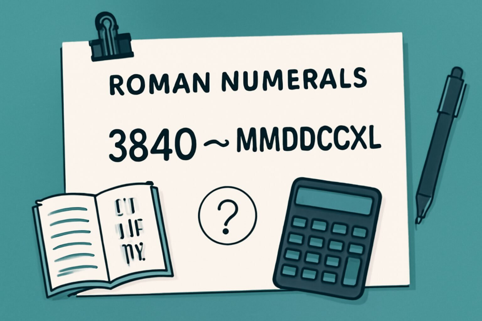 Roman Numerals: 3840