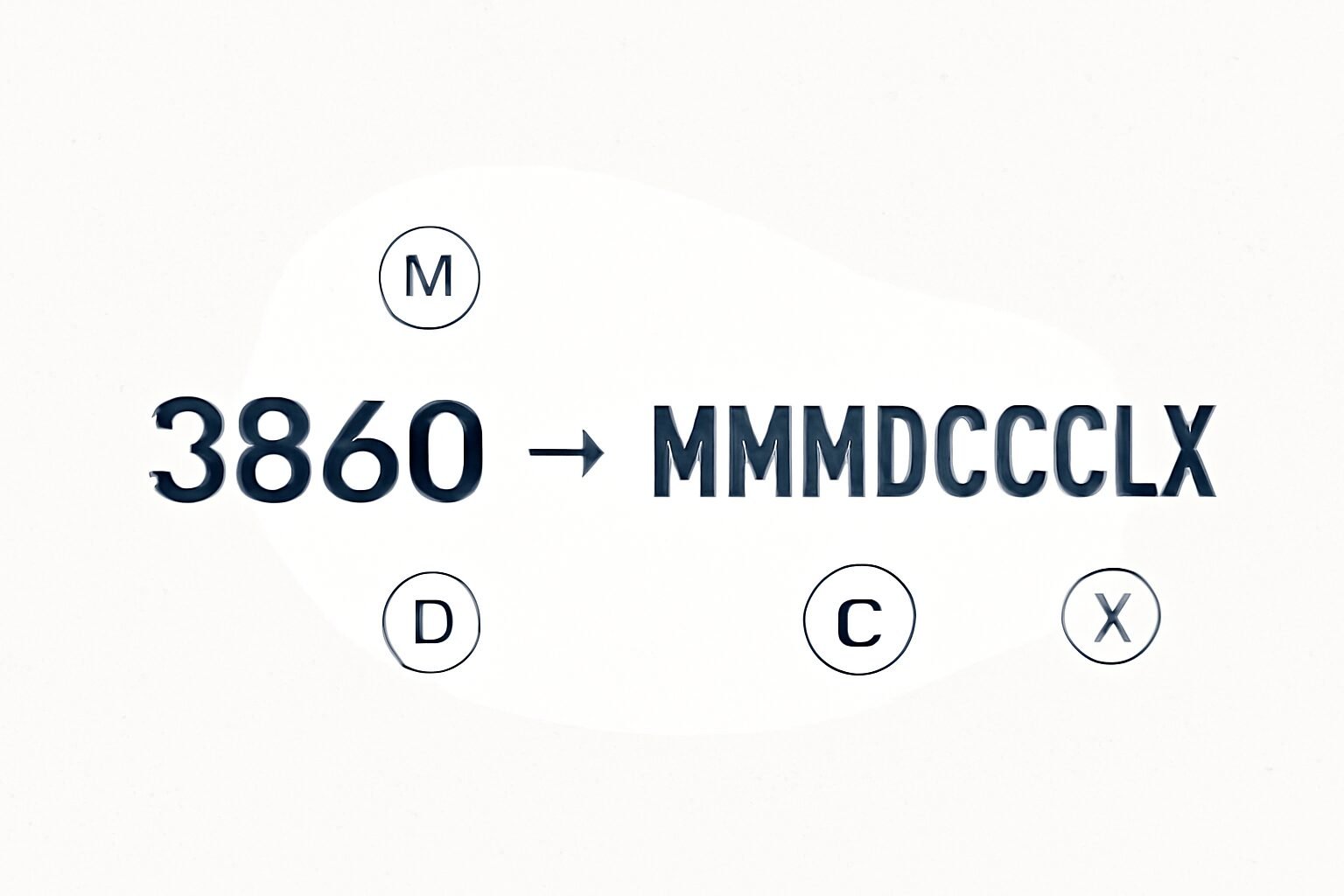 Roman Numerals: 3860