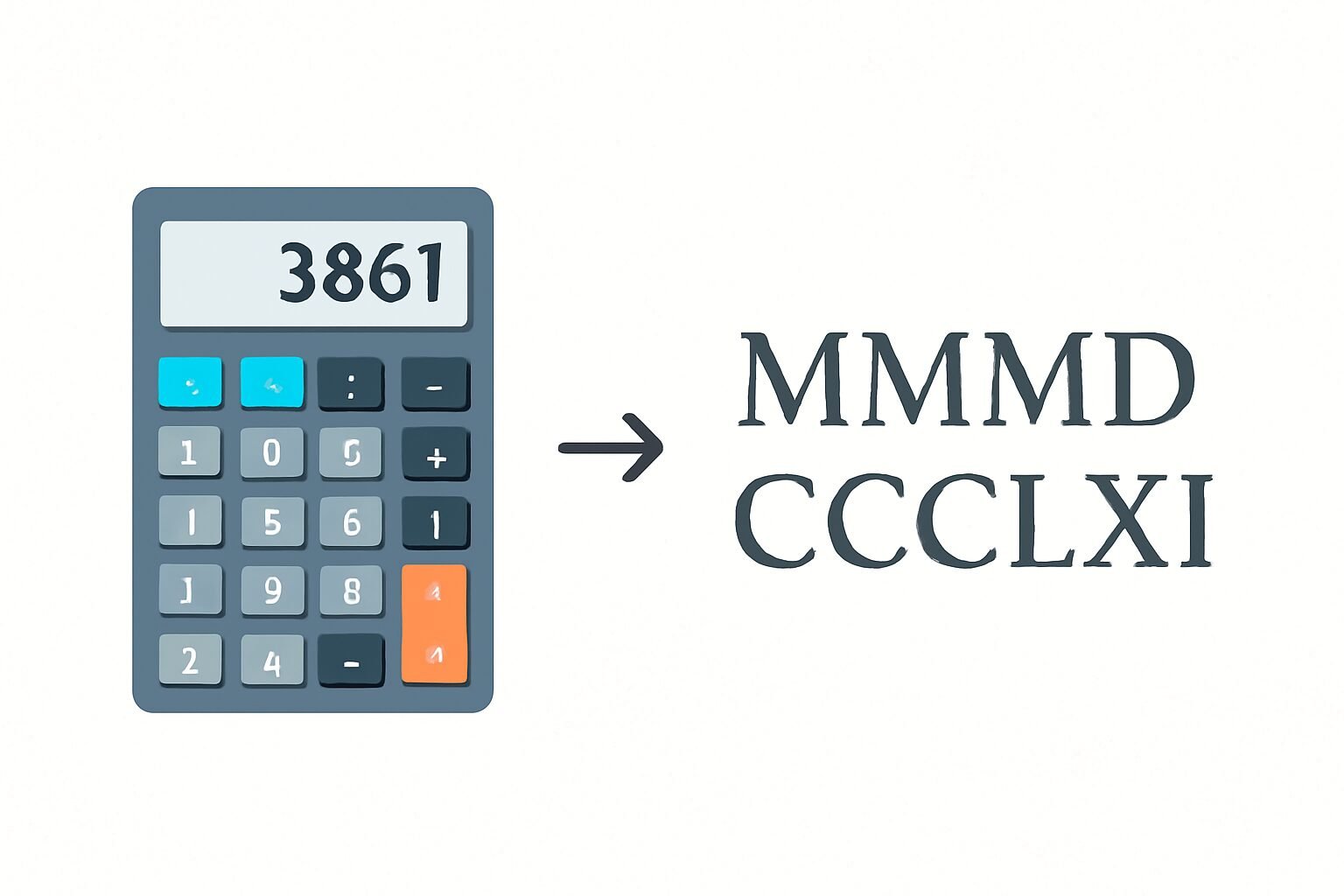 Roman Numerals: 3861