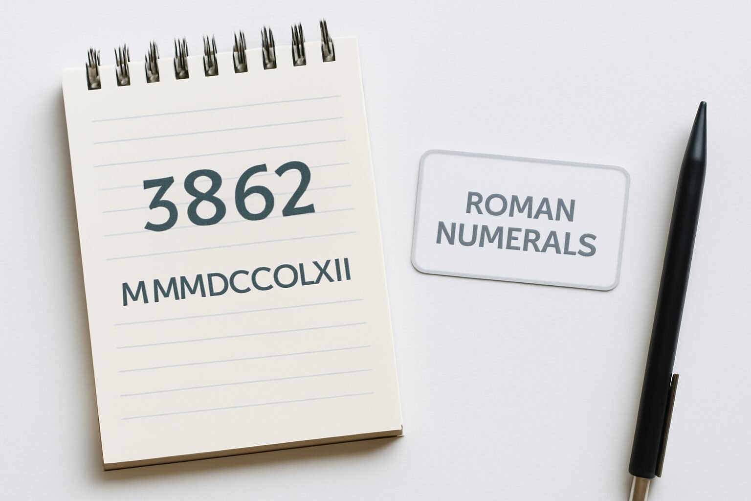 Roman Numerals: 3862