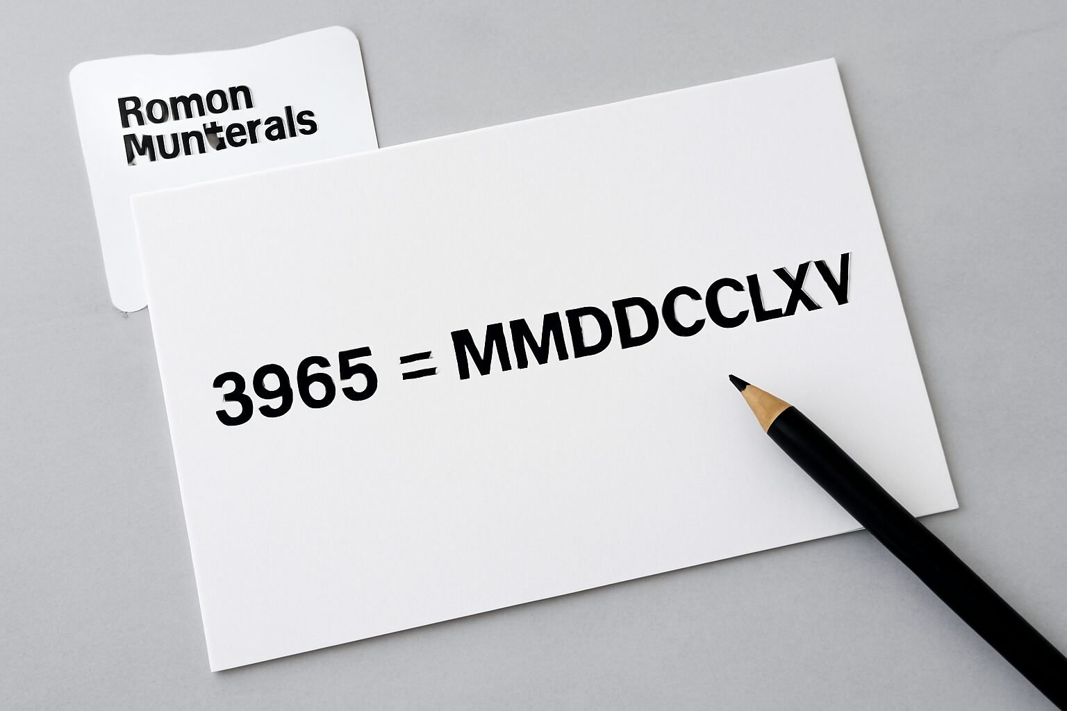 Roman Numerals: 3865