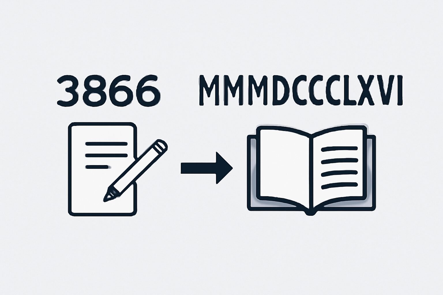 Roman Numerals: 3866