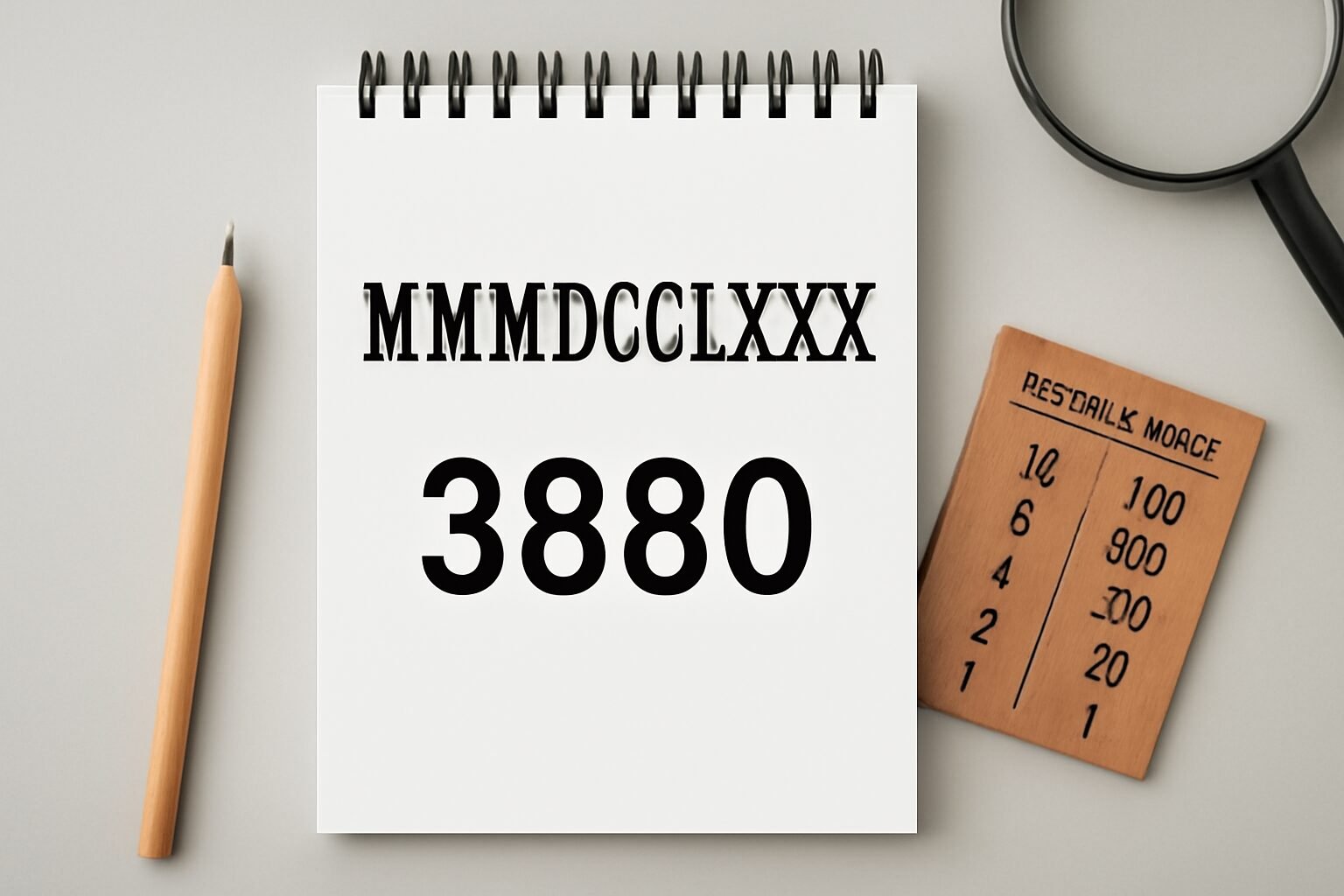 Roman Numerals: 3880