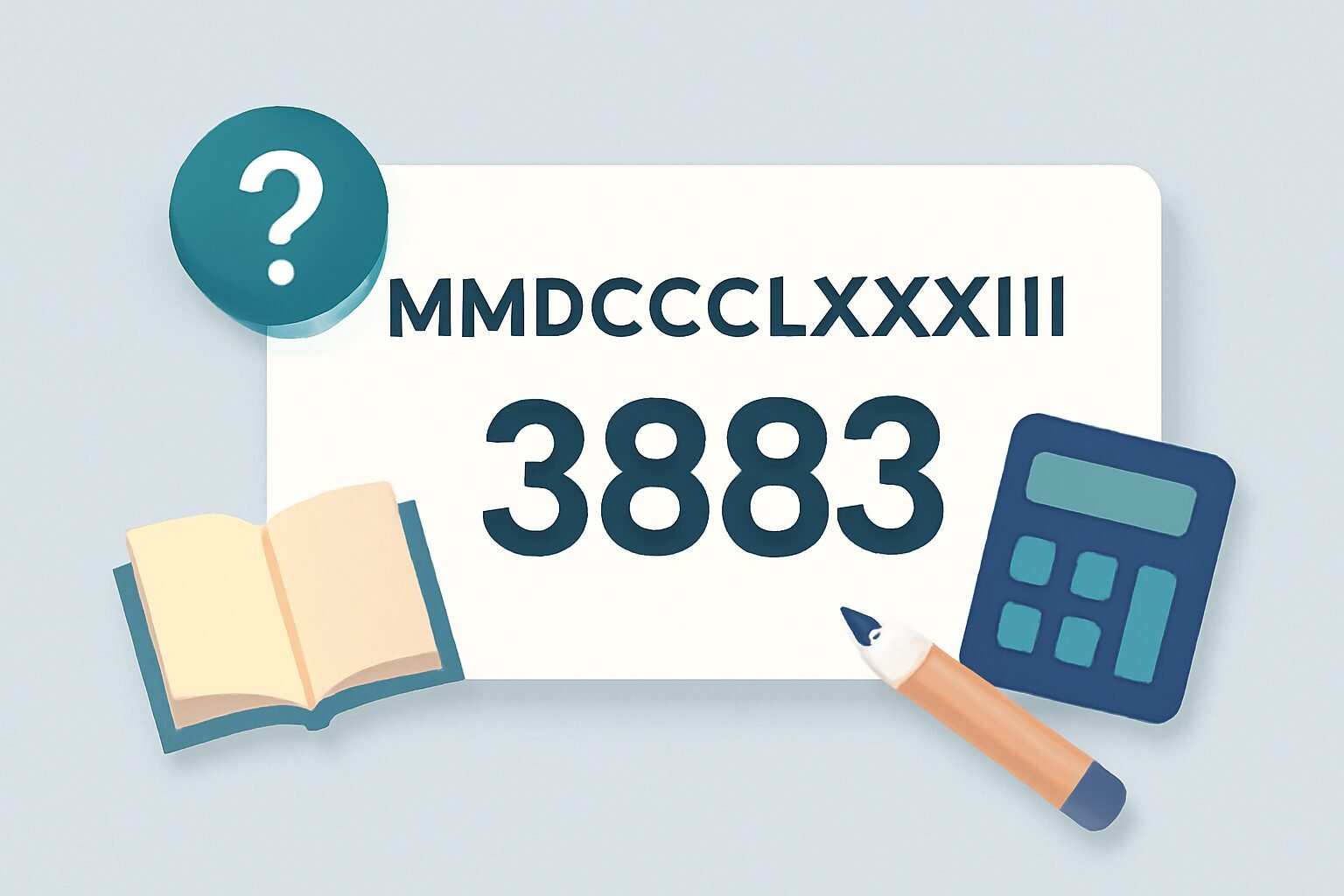Roman Numerals: 3883