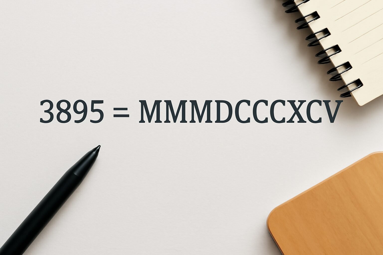 Roman Numerals: 3895