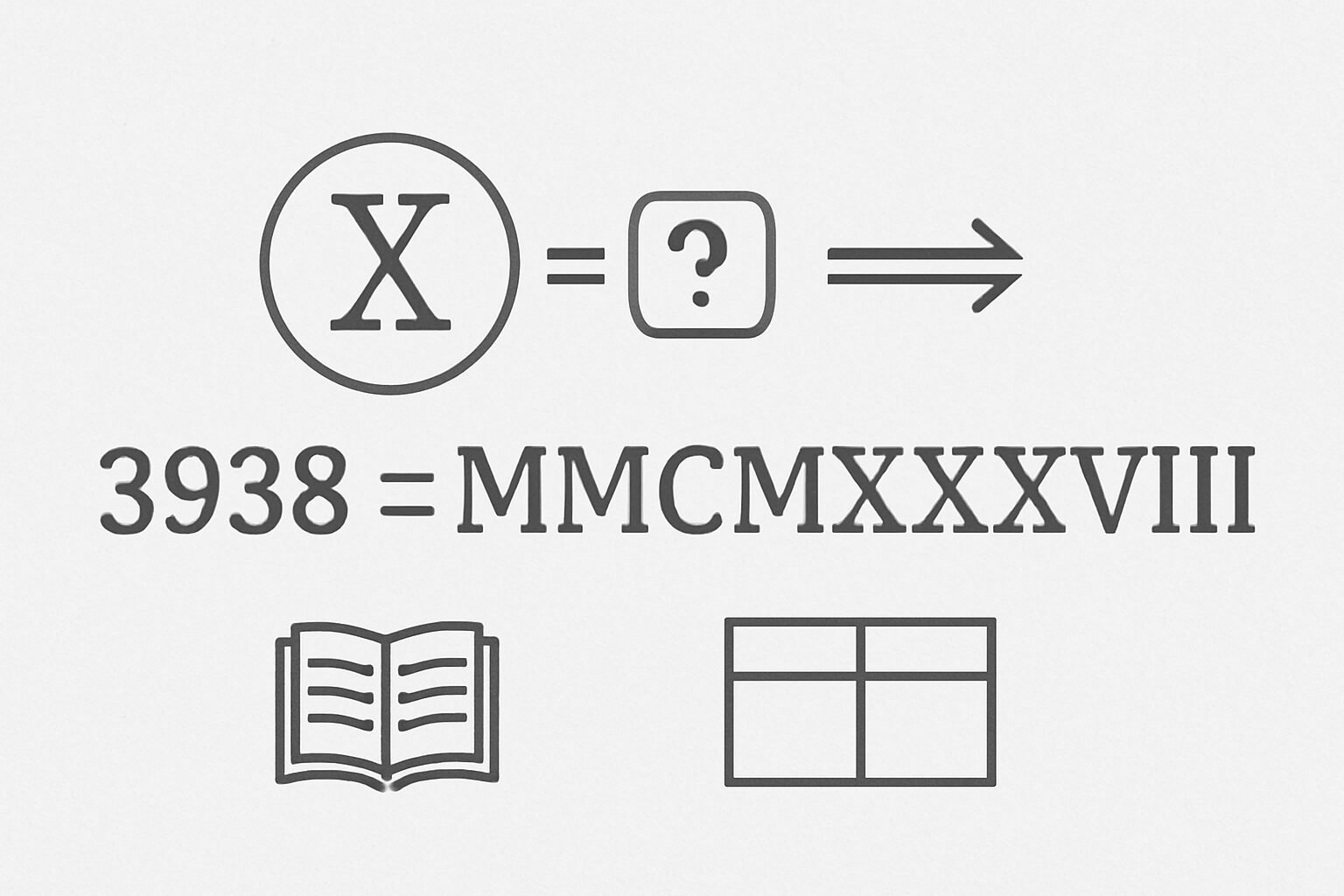Roman Numerals: 3938