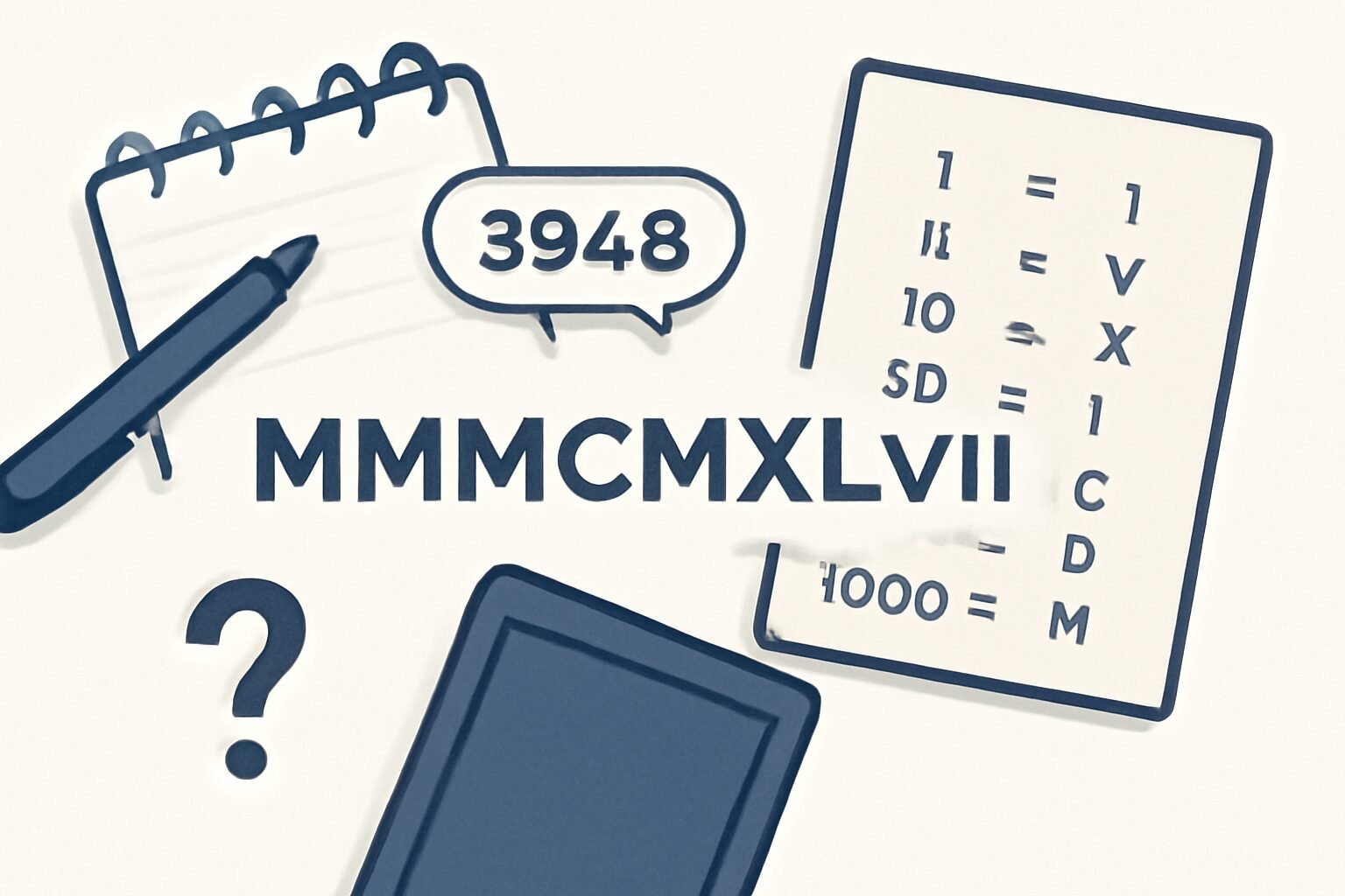 Roman Numerals: 3948