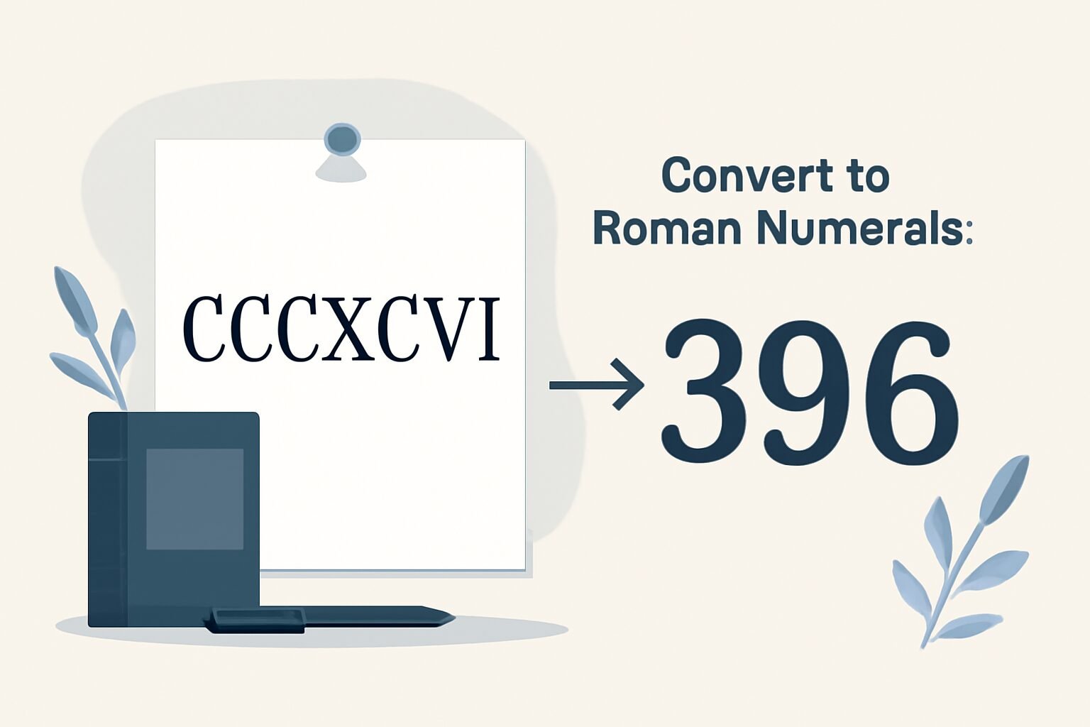 Roman Numerals: 396