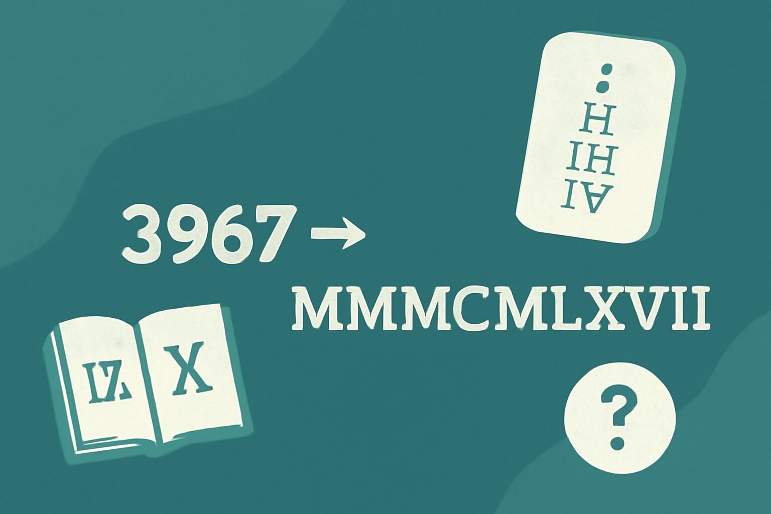 Roman Numerals: 3967