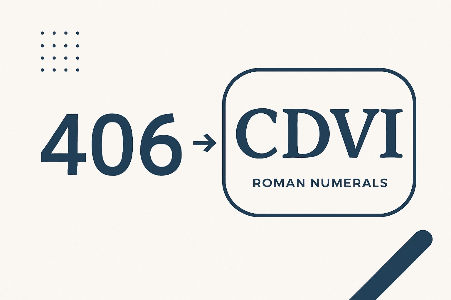 Roman Numerals: 406
