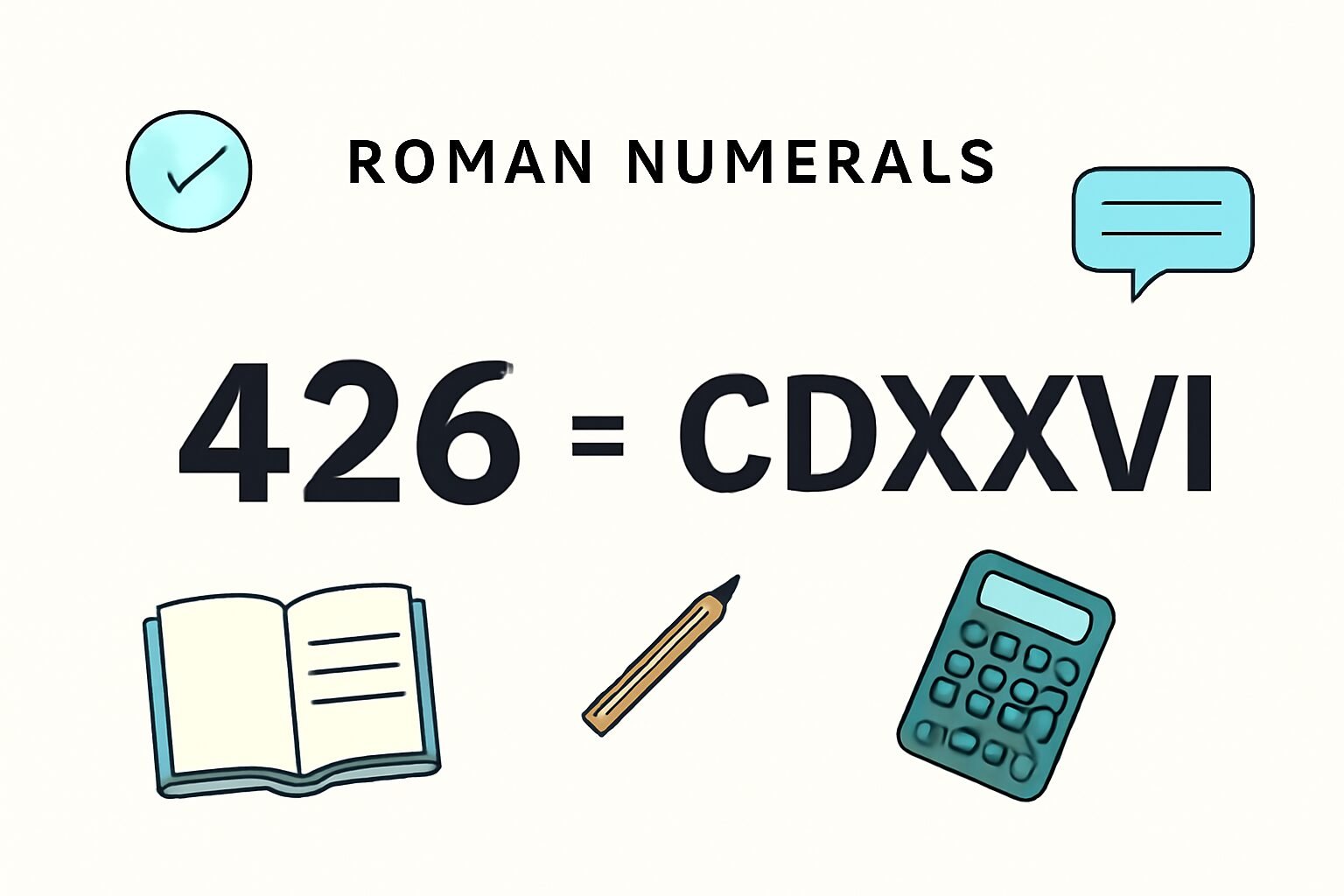 Roman Numerals: 426