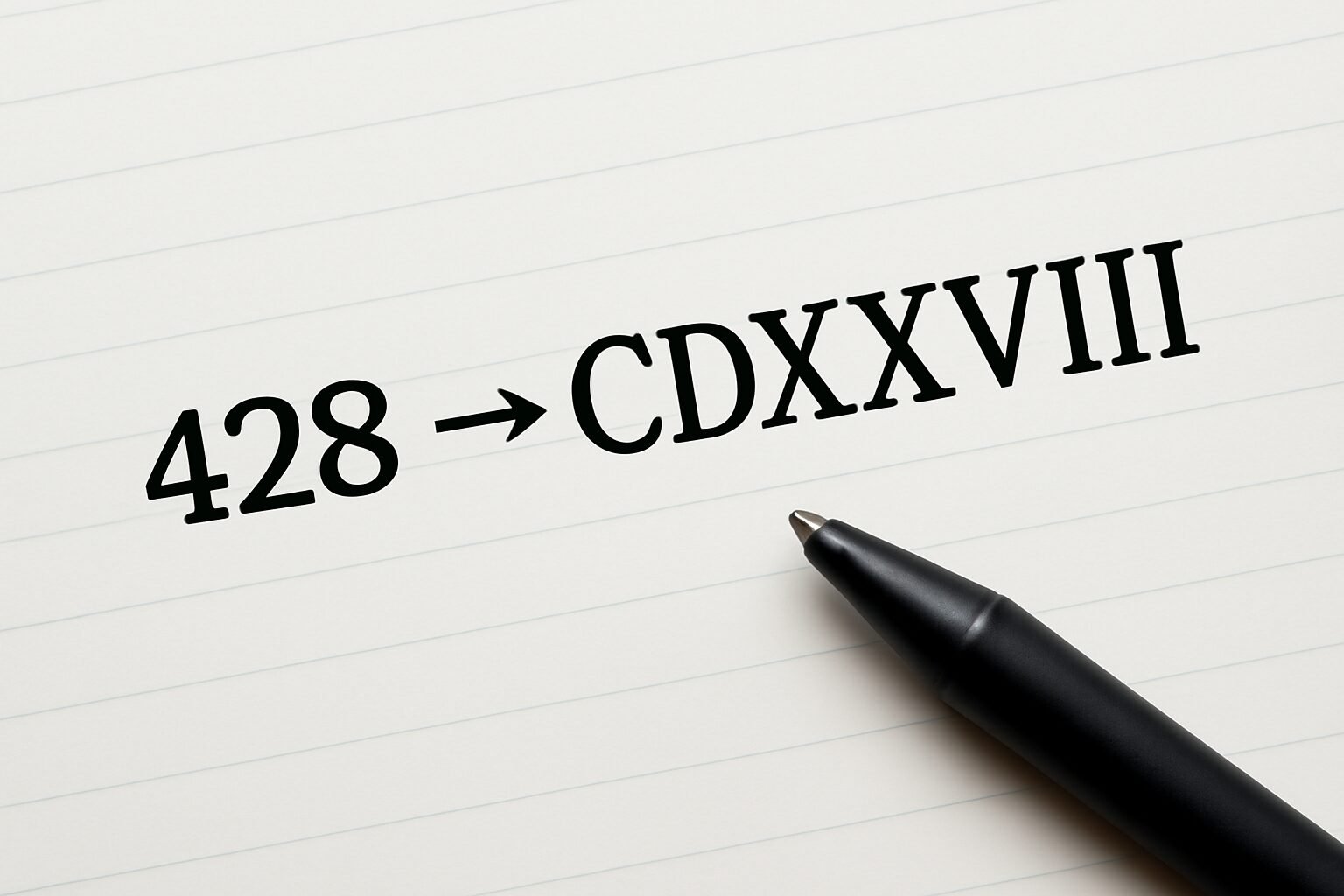 Roman Numerals: 428
